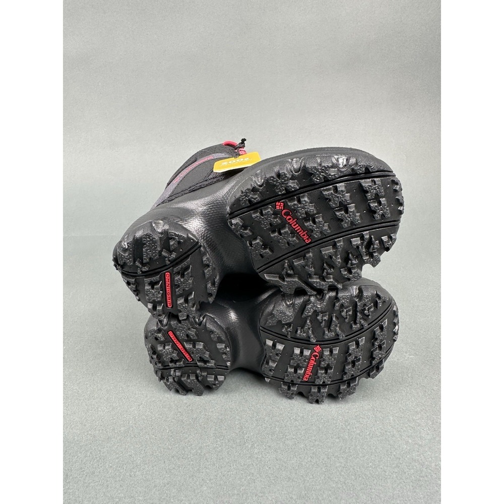 Columbia Kids Rope Tow III Waterproof‎ Insulated Winter Boot Size 8 Black/Red - Picture 7 of 8
